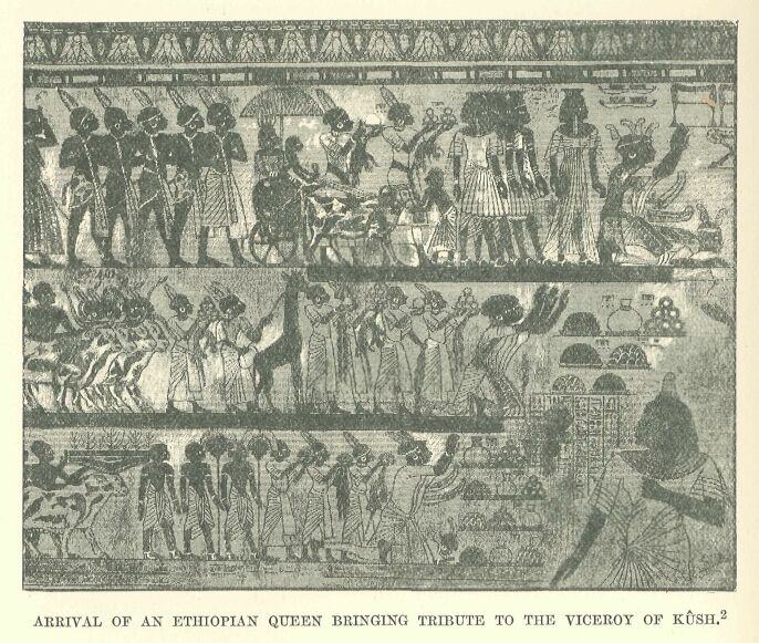 338.jpg Arrival of an Ethiopian Queen Bringing Tribute To
The Viceroy of Ksii 
