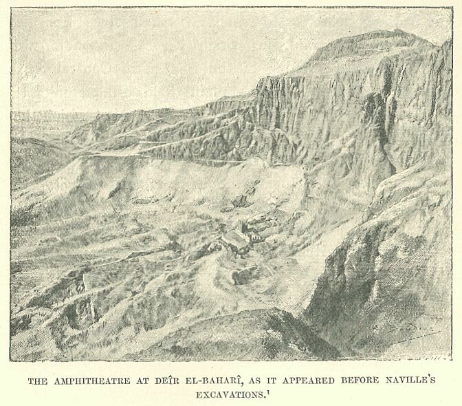 350.jpg the Amphitheatre at Der El-bahar, As It
Appeared Bepoee Naville's Excavations 
